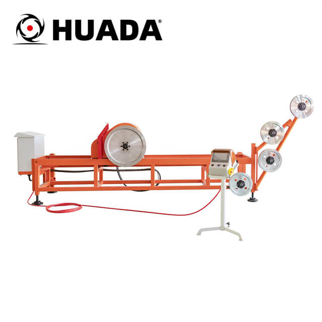 Permanent magment stone shaping and trimming wire saw machine