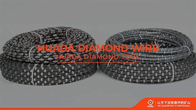 Diamond wire for granite and marble stone quarrying video